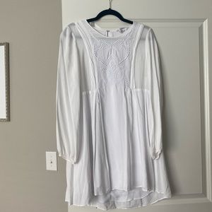 BCBGeneration White Long Sleeve Dress